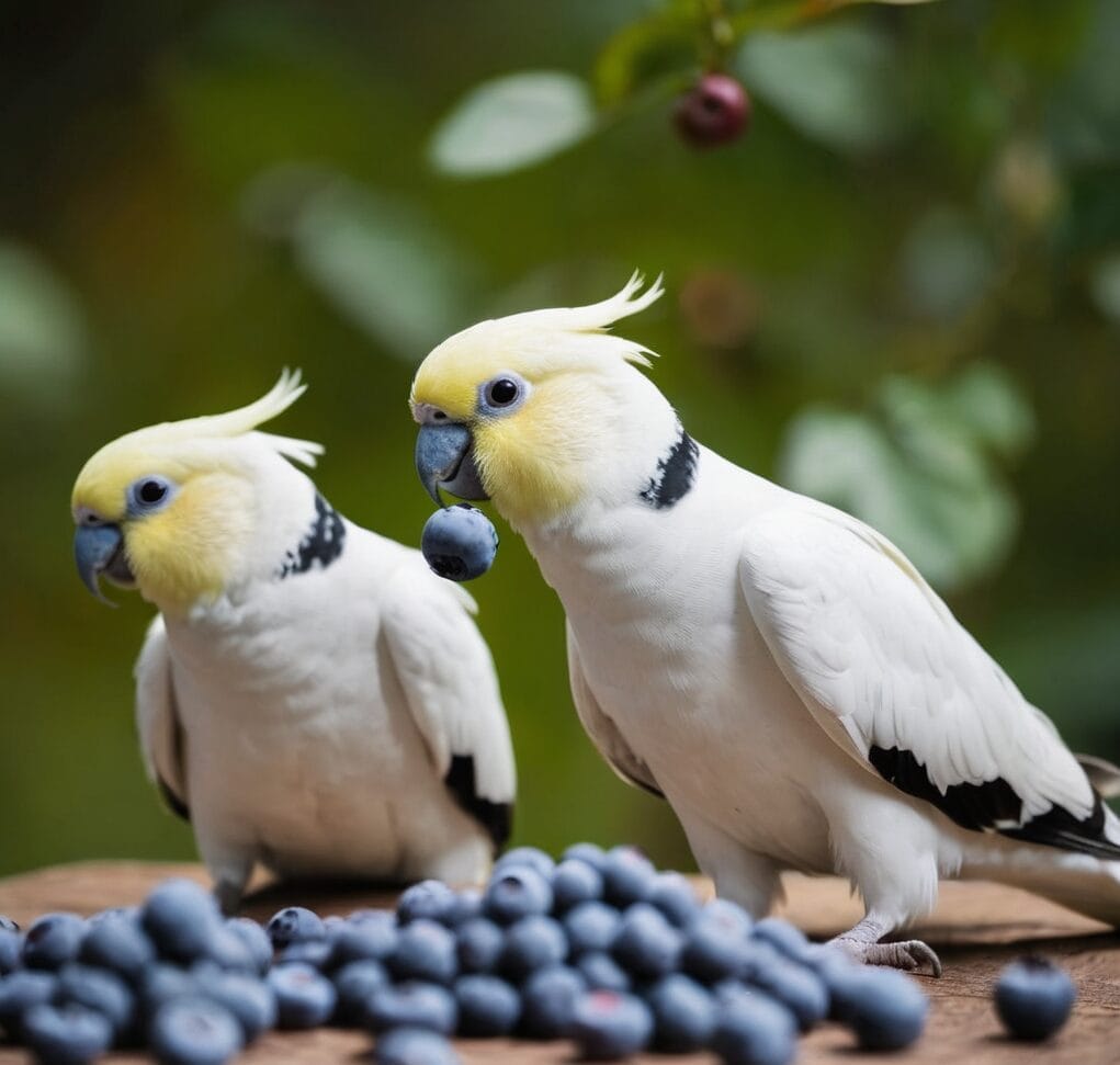 How to Serve Blueberries to Cockatiels